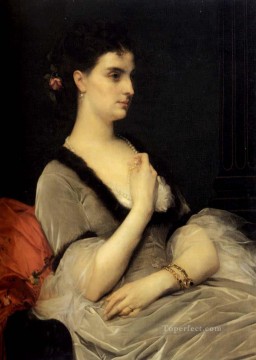 アレクサンドル・カバネル Painting - EA ボロンツォワ・ダシュコワ伯爵夫人の肖像 アカデミズム アレクサンドル・カバネル